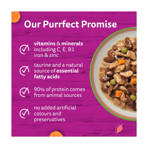 Whiskas 1+ Tasty Mix Chef's Choice Adult Wet Cat Food Pouches in Gravy