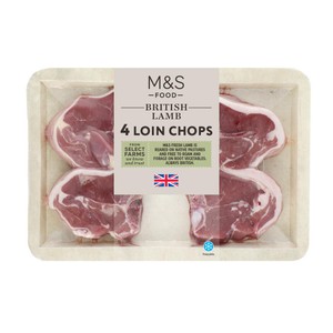 M&S Select Farms 4 British Lamb Loin Chops