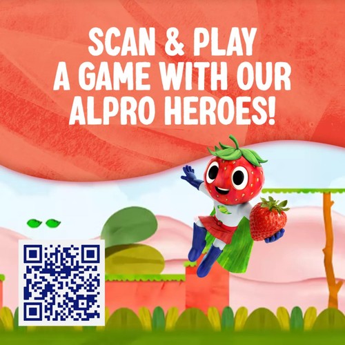 Alpro Kids Strawberry Soya Dairy Free Yoghurt Alternative