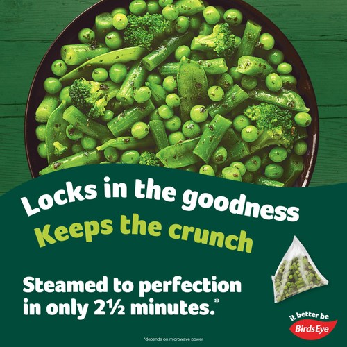 Birds Eye Steamfresh 2 Green Medley Steam Bags