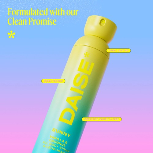 DAISE Sunny All Body Spray & Deodorant in Vanilla & Coconut