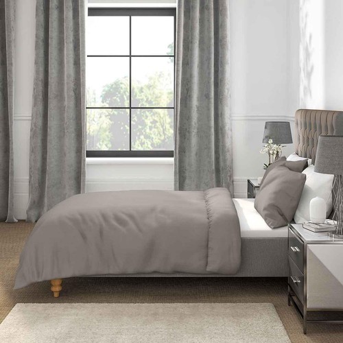 M&S Comfortably Cool Lyocell Rich Duvet Cover, Single (3 ft), Dark Grey