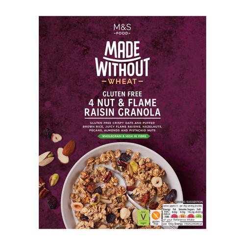 M&S Made Without 4 Nut & Flame Raisin Granola