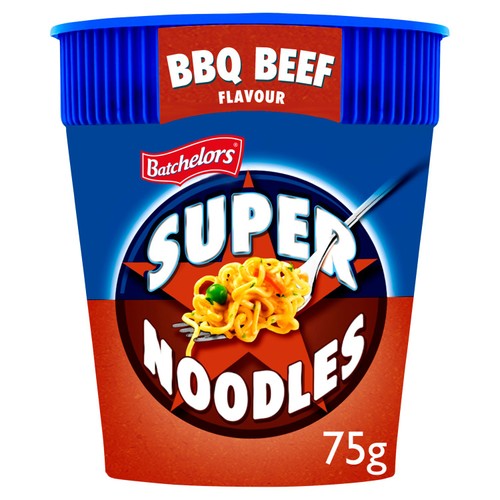 Batchelors Super Noodles BBQ Beef Flavour Instant Noodle Pot