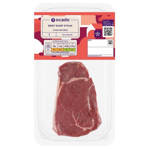 Ocado 1 Beef Rump Steak
