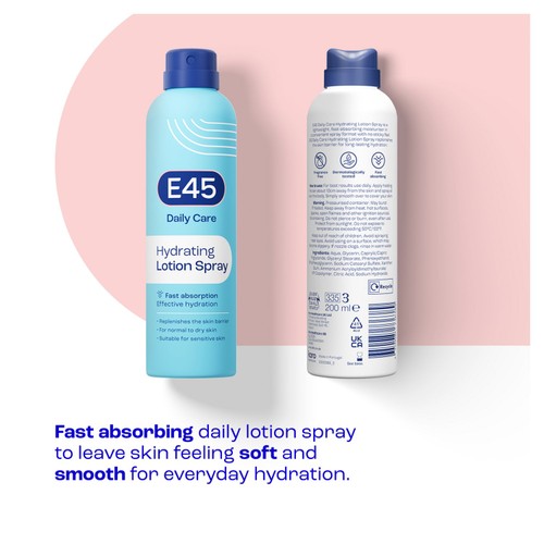 E45 Daily Moisturiser Spray for Dry & Sensitive Skin