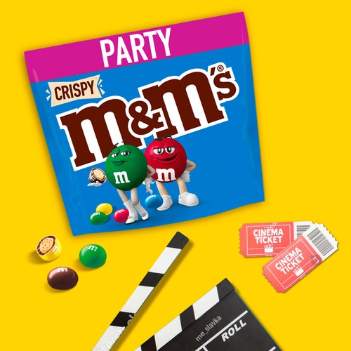M&M's Crispy Milk Chocolate Party Mix Bulk Snack Bag