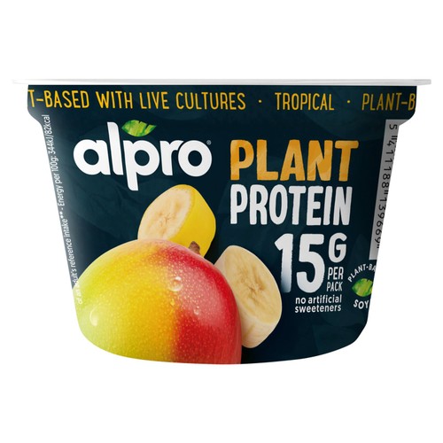 Alpro High Protein Tropical Fruit Dairy Free Soya Yoghurt Alternative