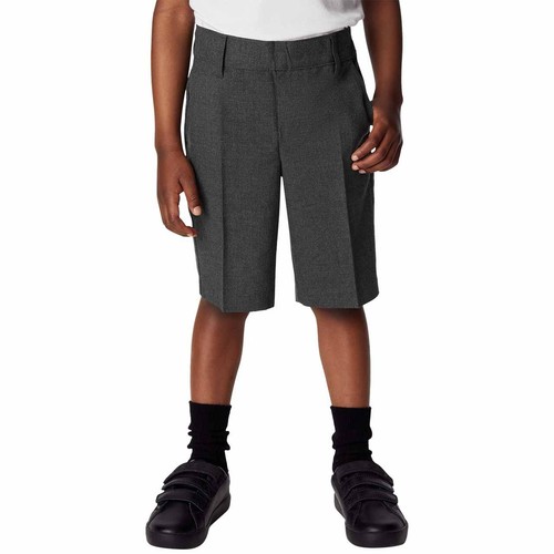 M&S Slim Leg School Shorts, 3-4 Years, Grey