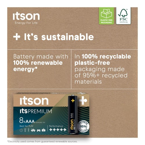 itson Itspremium 8 AAA Alkaline Battery