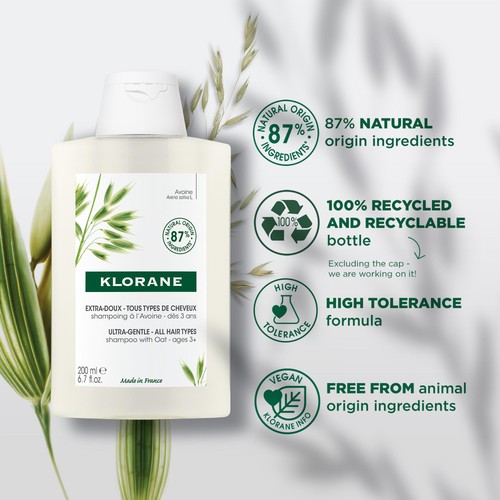 Klorane Softening Shampoo with Oat Milk for the Whole Family