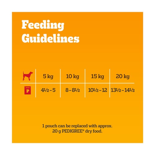 Pedigree Protein+ Adult Wet Dog Food Selection in Gravy Pouch