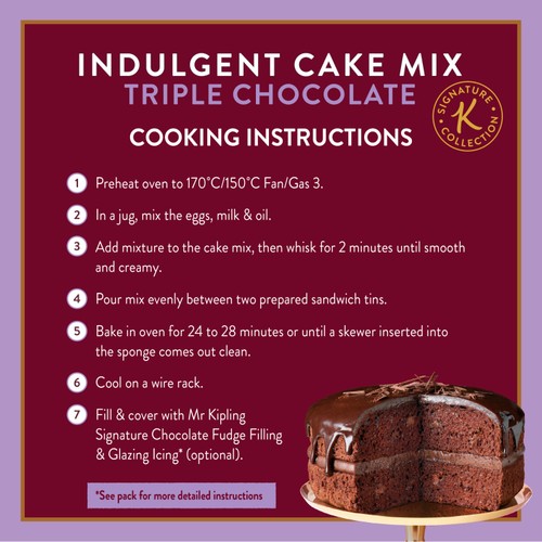 Mr Kipling Signature Triple Chocolate Cake Mix