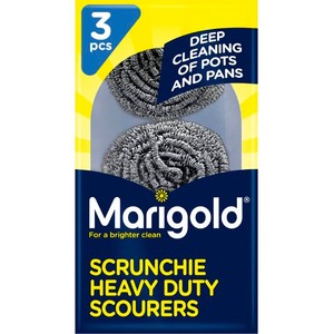Marigold Scrunchie Stainless Steel Scourers