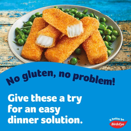 Birds Eye 12 MSC Breaded Gluten Free Fish Fingers 