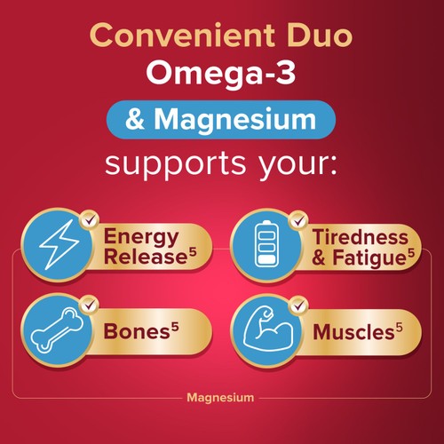Seven Seas Omega-3 Fish Oil & Magnesium with Vitamin D 30 Day Duo Pack