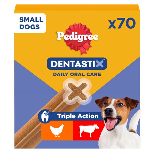 Pedigree Dentastix Daily Adult Small Dog Treats 70 x Dental Sticks