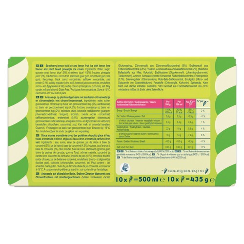 Twister Mini Pineapple Ice Cream Lollies 10x50ml