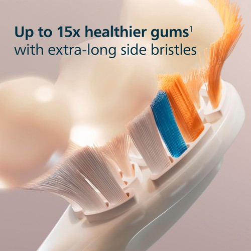 Philips Sonicare Genuine A3 Premium All-in-One Brush Head, White, 2+1 Pack