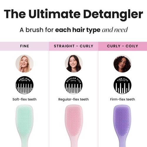 Tangle Teezer The Wet Detangler Hairbrush, Millennial Pink