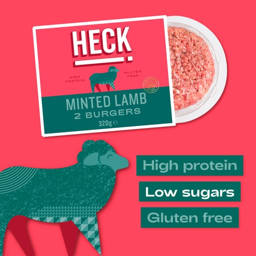 HECK! Minted Lamb Gluten Free 2 Burgers