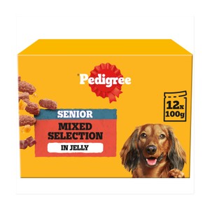 CESAR® Senior Wet Dog Food Pouches Mixed Selection in Jelly 12 x 100g