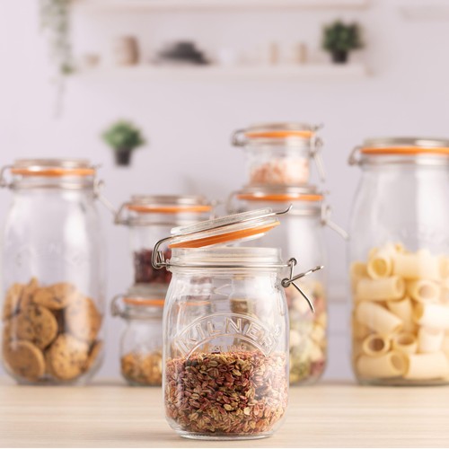 Kilner Clip Top Jar 1L