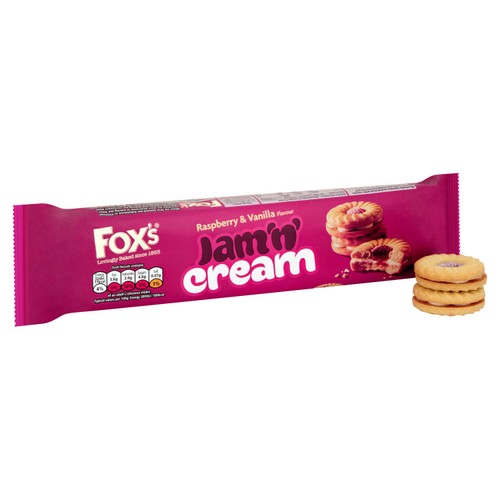 Fox's Biscuits Jam 'n' Cream Raspberry & Vanilla Biscuits