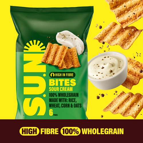 SUN Bites Sour Cream & Pepper Multigrain Multipack Snacks