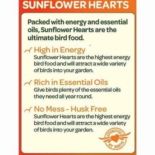 Peckish Sunflower Hearts For Wild Birds