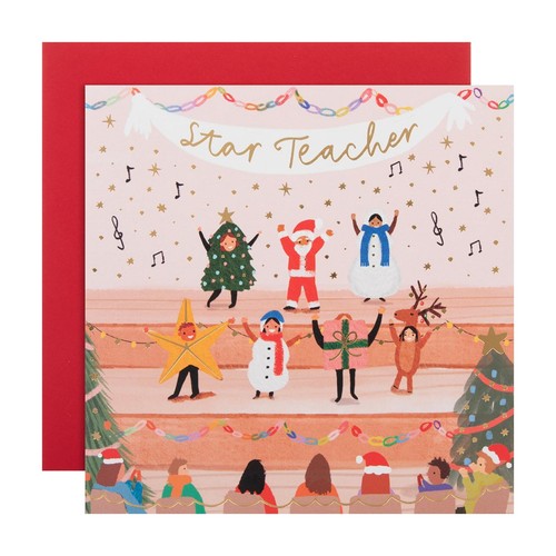 M&S Teacher Nativity Card