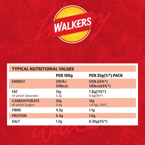 Walkers Ready Salted Multipack Crisps