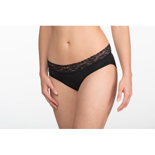 SELENACARE, Menstrual Undies, CLASSIC, Black, Size 2XL