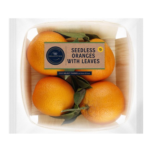 M&S Collection Seedless Oranges With Leaves