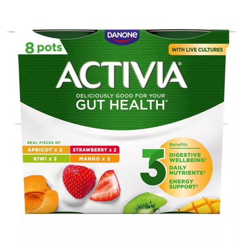 Activia Mango Strawberry Kiwi & Apricot Multipack Fruit Yoghurt