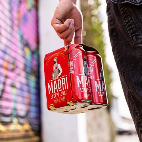 Madri Excepcional Premium Lager Beer Can