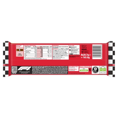 KitKat 2 Finger Milk Chocolate Biscuit Bar, Multipack