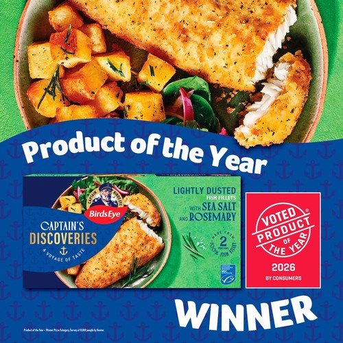 Birds Eye 2 MSC Lightly Dusted Sea Salt & Rosemary Fish Fillets 