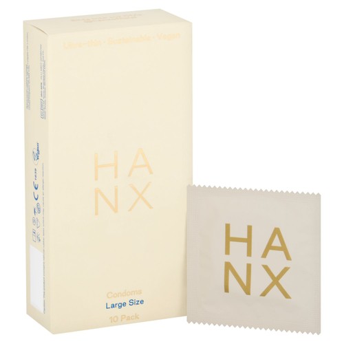 HANX Ultra Thin Large Size Vegan Condoms