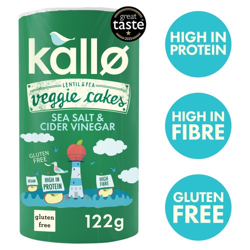 Kallo Veggie Cakes Sea Salt & Vinegar