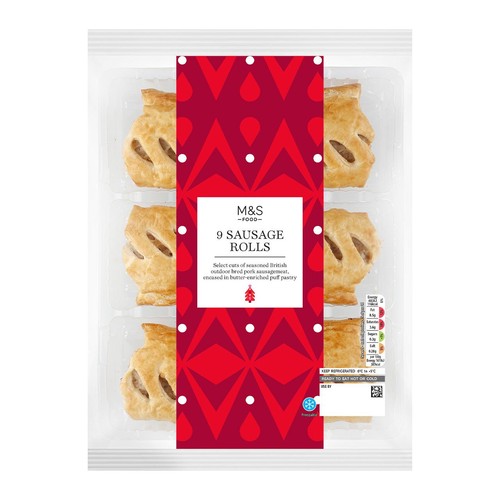 M&S 9 sausage rolls