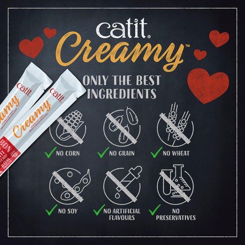 Catit Creamy Chicken Cat Treat 