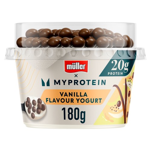 Muller My Protein Vanilla Yogurt with Chocolate Balls