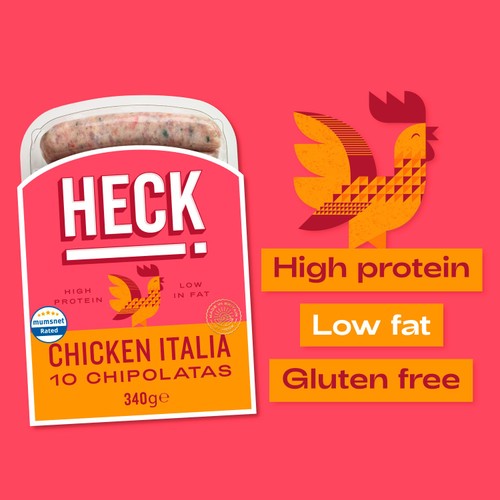 HECK! Low Fat Chicken Italia Gluten Free Chipolata Sausages