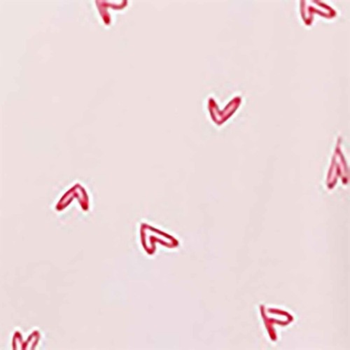 M&S Pure Cotton Heart Print Pyjama Set, 16, Pink Mix