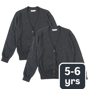 M&S Unisex Pure Cotton Jumper, 5-6 Years, Grey