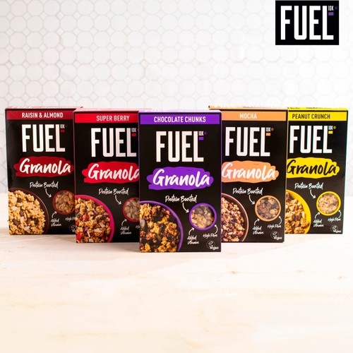 FUEL 10K Super Berry Protein Granola Breakfast Cereal