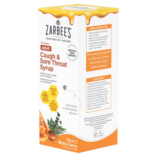 Zarbee's Adult Cough & Sore Throat Syrup