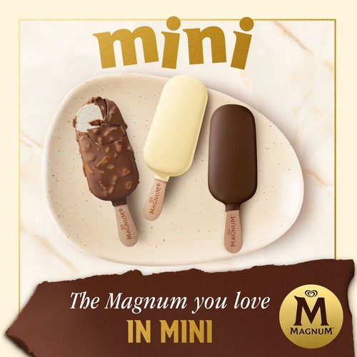 Magnum Mini Classic, Almond & White Chocolate Ice Cream Sticks 6x55ml