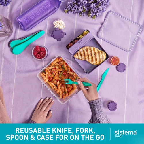 Sistema To Go Cutlery Travel Set Portable Reusable Utensils